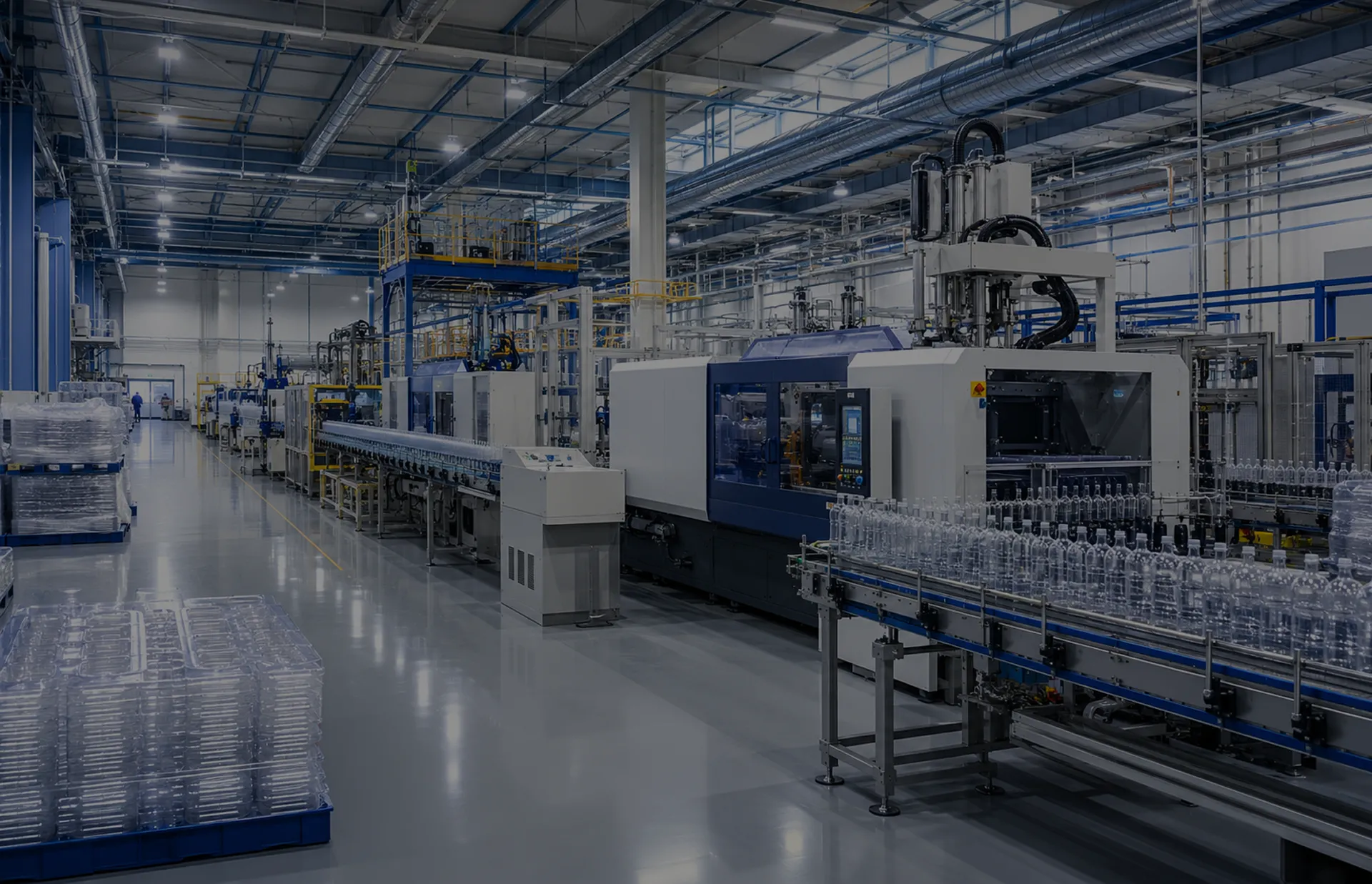 Textile plant with cooling units